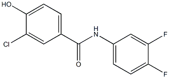 3-chloro-N-(3,4-difluorophenyl)-4-hydroxybenzamide 구조식 이미지