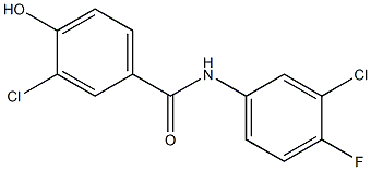 3-chloro-N-(3-chloro-4-fluorophenyl)-4-hydroxybenzamide Structure