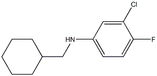 3-chloro-N-(cyclohexylmethyl)-4-fluoroaniline 구조식 이미지