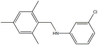 3-chloro-N-[(2,4,6-trimethylphenyl)methyl]aniline Structure