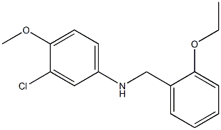 3-chloro-N-[(2-ethoxyphenyl)methyl]-4-methoxyaniline Structure