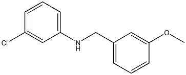 3-chloro-N-[(3-methoxyphenyl)methyl]aniline 구조식 이미지