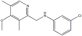 3-chloro-N-[(4-methoxy-3,5-dimethylpyridin-2-yl)methyl]aniline Structure