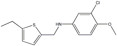 3-chloro-N-[(5-ethylthiophen-2-yl)methyl]-4-methoxyaniline Structure