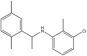 3-chloro-N-[1-(2,5-dimethylphenyl)ethyl]-2-methylaniline Structure