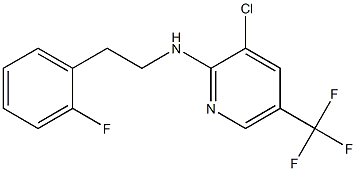 3-chloro-N-[2-(2-fluorophenyl)ethyl]-5-(trifluoromethyl)pyridin-2-amine 구조식 이미지