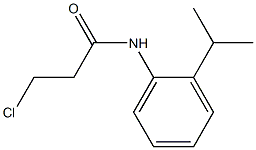 3-chloro-N-[2-(propan-2-yl)phenyl]propanamide Structure