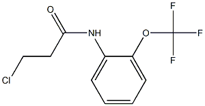 3-chloro-N-[2-(trifluoromethoxy)phenyl]propanamide 구조식 이미지