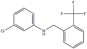 3-chloro-N-{[2-(trifluoromethyl)phenyl]methyl}aniline 구조식 이미지