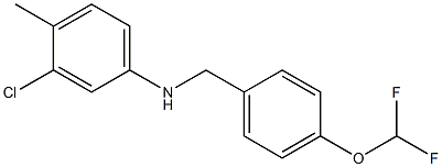 3-chloro-N-{[4-(difluoromethoxy)phenyl]methyl}-4-methylaniline 구조식 이미지