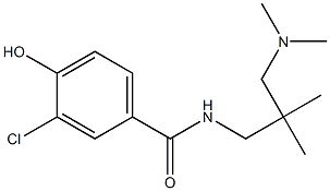 3-chloro-N-{2-[(dimethylamino)methyl]-2-methylpropyl}-4-hydroxybenzamide Structure