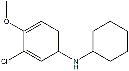 3-chloro-N-cyclohexyl-4-methoxyaniline 구조식 이미지