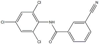 3-cyano-N-(2,4,6-trichlorophenyl)benzamide Structure