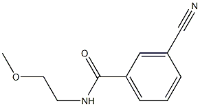 3-cyano-N-(2-methoxyethyl)benzamide Structure