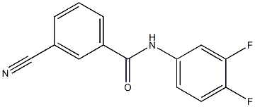 3-cyano-N-(3,4-difluorophenyl)benzamide Structure