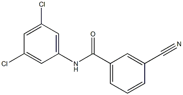 3-cyano-N-(3,5-dichlorophenyl)benzamide Structure