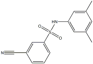 3-cyano-N-(3,5-dimethylphenyl)benzene-1-sulfonamide Structure