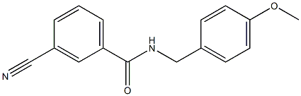 3-cyano-N-(4-methoxybenzyl)benzamide 구조식 이미지