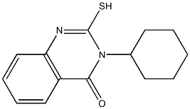 3-cyclohexyl-2-sulfanyl-3,4-dihydroquinazolin-4-one Structure