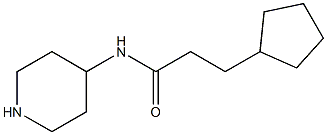 3-cyclopentyl-N-piperidin-4-ylpropanamide 구조식 이미지