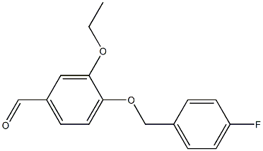 3-ethoxy-4-[(4-fluorophenyl)methoxy]benzaldehyde 구조식 이미지