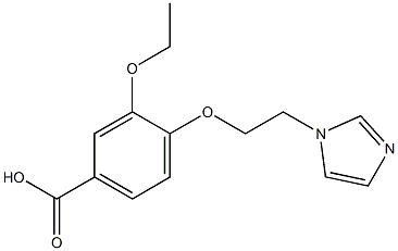 3-ethoxy-4-[2-(1H-imidazol-1-yl)ethoxy]benzoic acid Structure