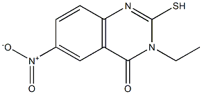 3-ethyl-2-mercapto-6-nitroquinazolin-4(3H)-one Structure
