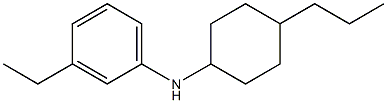 3-ethyl-N-(4-propylcyclohexyl)aniline 구조식 이미지