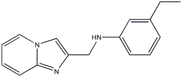 3-ethyl-N-{imidazo[1,2-a]pyridin-2-ylmethyl}aniline 구조식 이미지