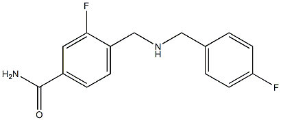 3-fluoro-4-({[(4-fluorophenyl)methyl]amino}methyl)benzamide Structure