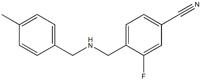 3-fluoro-4-({[(4-methylphenyl)methyl]amino}methyl)benzonitrile 구조식 이미지