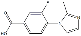 3-fluoro-4-(2-methyl-1H-imidazol-1-yl)benzoic acid Structure