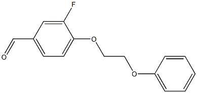 3-fluoro-4-(2-phenoxyethoxy)benzaldehyde Structure