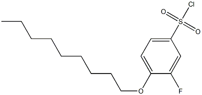 3-fluoro-4-(nonyloxy)benzene-1-sulfonyl chloride 구조식 이미지