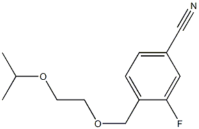 3-fluoro-4-[(2-isopropoxyethoxy)methyl]benzonitrile 구조식 이미지