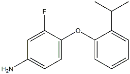 3-fluoro-4-[2-(propan-2-yl)phenoxy]aniline Structure