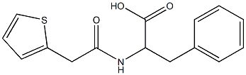 3-phenyl-2-[(thien-2-ylacetyl)amino]propanoic acid Structure
