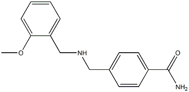 4-({[(2-methoxyphenyl)methyl]amino}methyl)benzamide 구조식 이미지