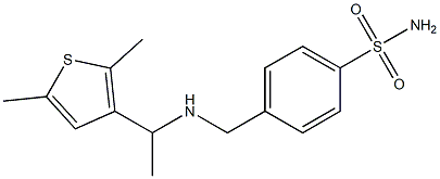 4-({[1-(2,5-dimethylthiophen-3-yl)ethyl]amino}methyl)benzene-1-sulfonamide Structure