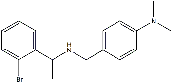 4-({[1-(2-bromophenyl)ethyl]amino}methyl)-N,N-dimethylaniline 구조식 이미지