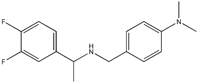 4-({[1-(3,4-difluorophenyl)ethyl]amino}methyl)-N,N-dimethylaniline Structure