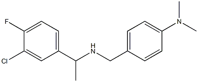 4-({[1-(3-chloro-4-fluorophenyl)ethyl]amino}methyl)-N,N-dimethylaniline 구조식 이미지