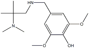 4-({[2-(dimethylamino)-2-methylpropyl]amino}methyl)-2,6-dimethoxyphenol Structure