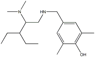 4-({[2-(dimethylamino)-3-ethylpentyl]amino}methyl)-2,6-dimethylphenol Structure