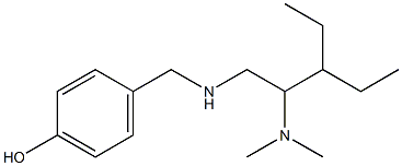 4-({[2-(dimethylamino)-3-ethylpentyl]amino}methyl)phenol 구조식 이미지