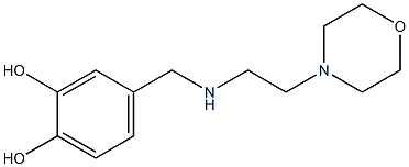 4-({[2-(morpholin-4-yl)ethyl]amino}methyl)benzene-1,2-diol 구조식 이미지