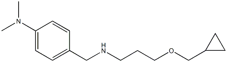 4-({[3-(cyclopropylmethoxy)propyl]amino}methyl)-N,N-dimethylaniline Structure