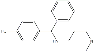 4-({[3-(dimethylamino)propyl]amino}(phenyl)methyl)phenol Structure