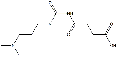 4-({[3-(dimethylamino)propyl]carbamoyl}amino)-4-oxobutanoic acid Structure