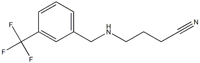 4-({[3-(trifluoromethyl)phenyl]methyl}amino)butanenitrile Structure